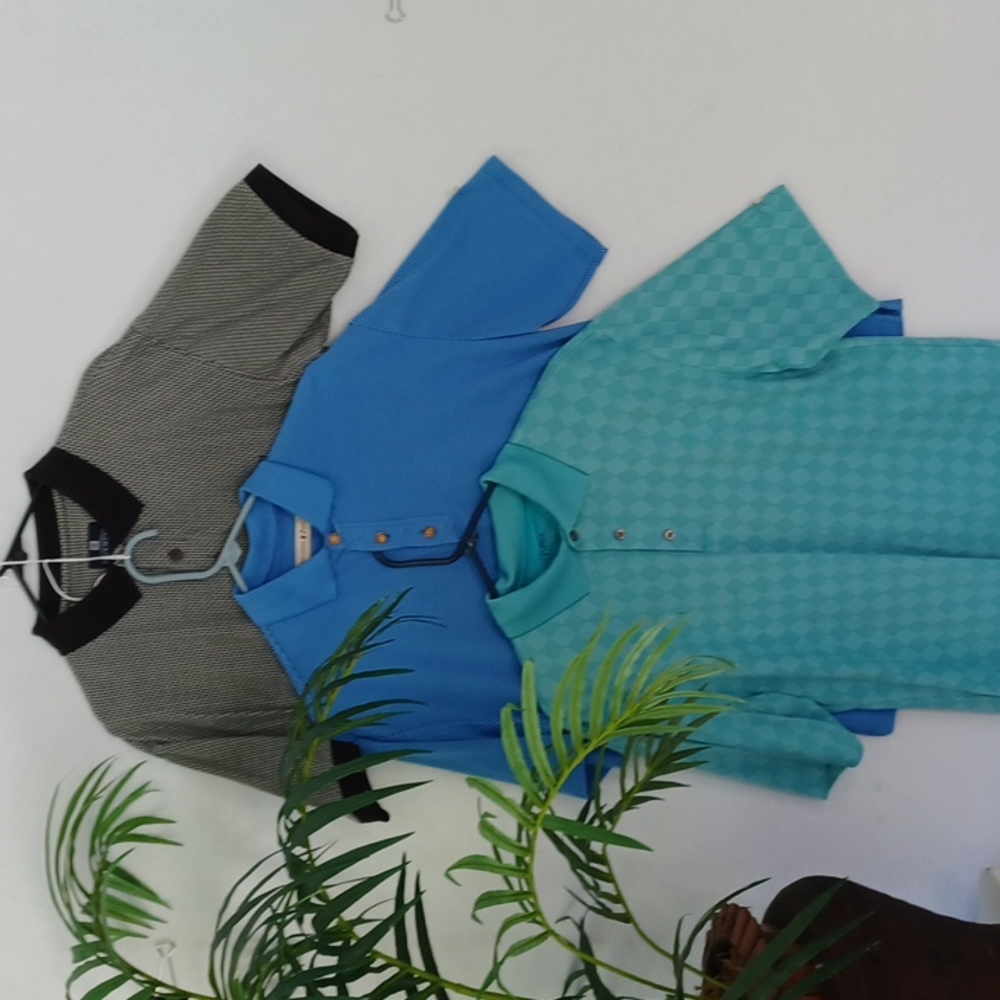Bundle of 3 Polo/Golf Shirts. Givenchy, Jamaica Jim, PGA Tour. Size MED